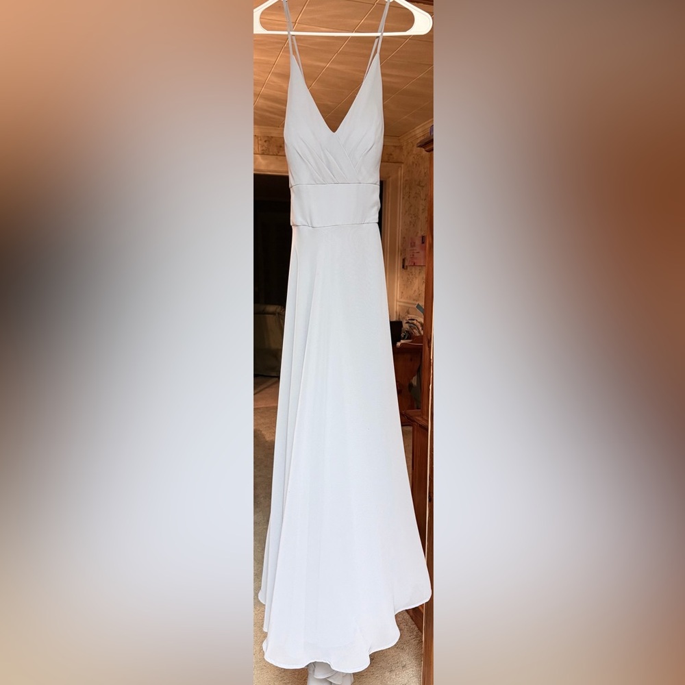 Elegant lavender brides made dress
